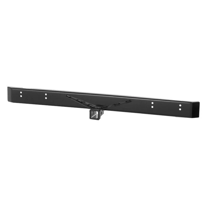 For Jeep Wrangler 87-95 Bumper Full Width Black Powder Coated Rear HD Bumper w Foto 2 de 2