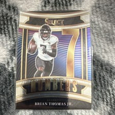 Panini Select Numbers Insert 2025 Brian Thomas Jr. #9 Jacksonville Jaguars NFL