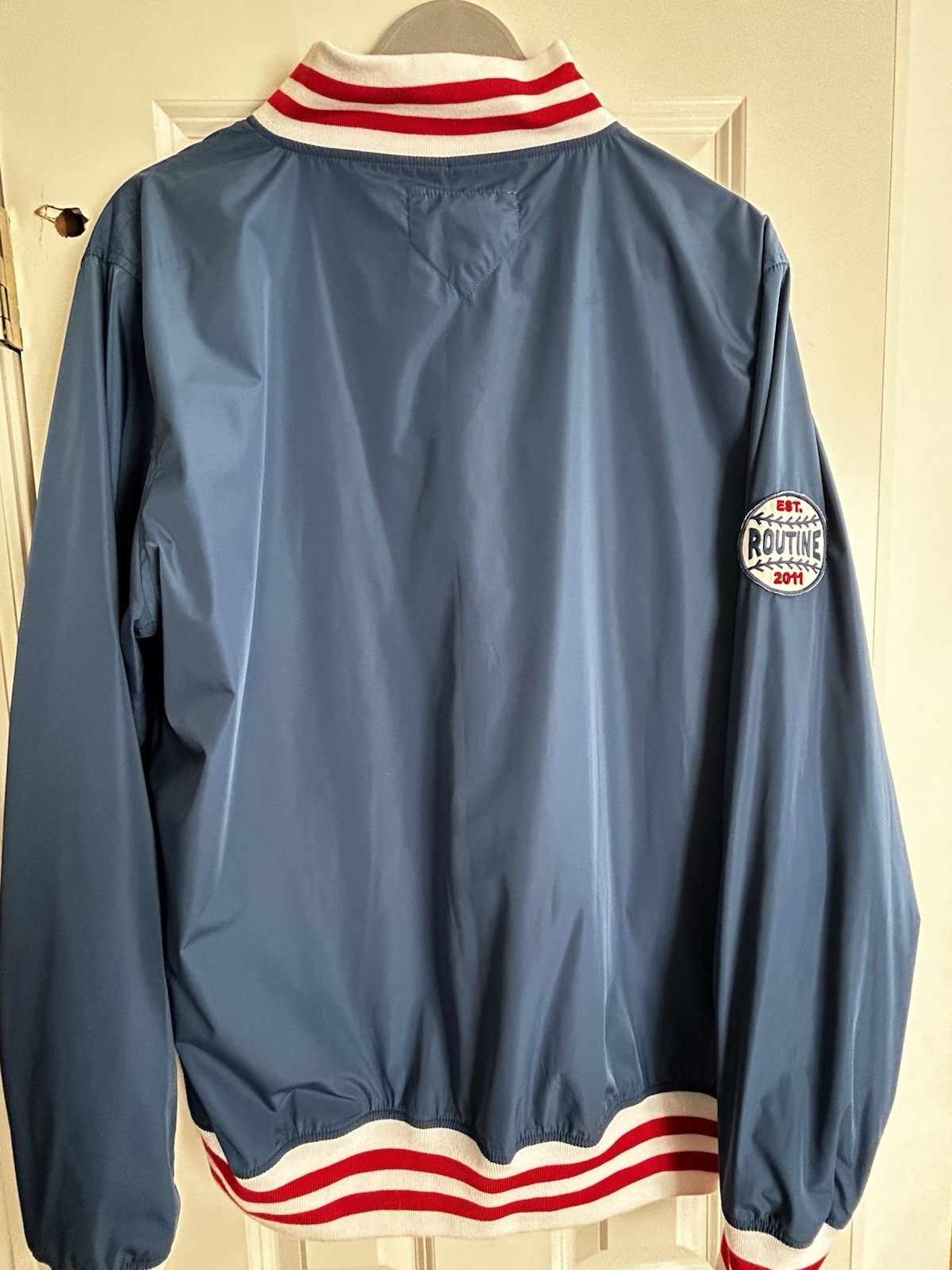 Routine - Baseball Jacket Blue With Snaps - Size … - image 6