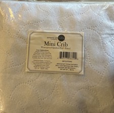 American Baby Co Mini Crib Waterproof Quilted Pad-fitted