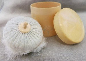 Antique Celluloid Powder Jar 