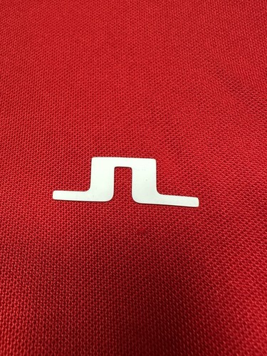 J Lindeberg Polo Shirt Mens L Red Regular Fit Stretch Performance Golf - Picture 2 of 11
