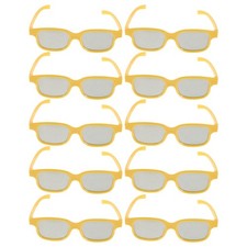 10 Pcs Viewing Glasses for Anaglyph Televisions 3d Eyewear Videos