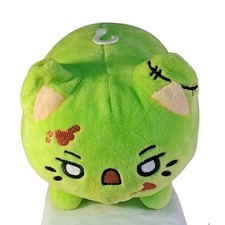 Tasty Peach Zombie Meowchi Plush Aurora Stuffed Animal Green Cuddle Kitty Cat