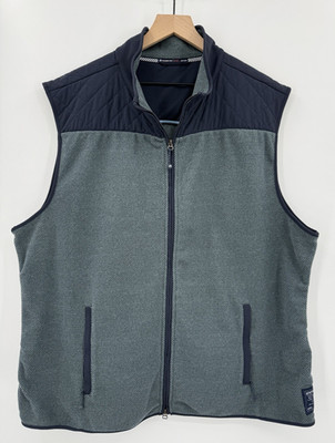 Southern Tide Vest XXL Blue Full Zip Fleece Cozy Preppy Casual