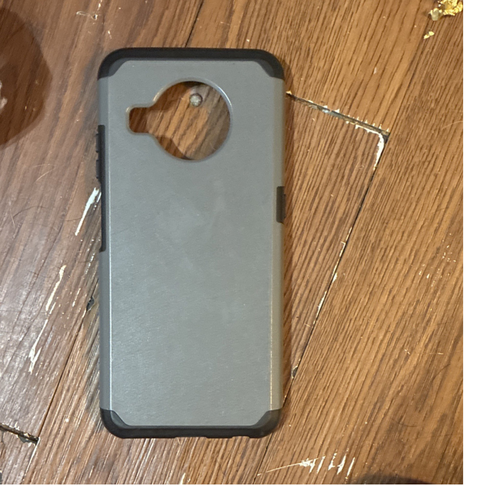 Gray & Black Hard Back Case Protective Cover for Cell Phone 