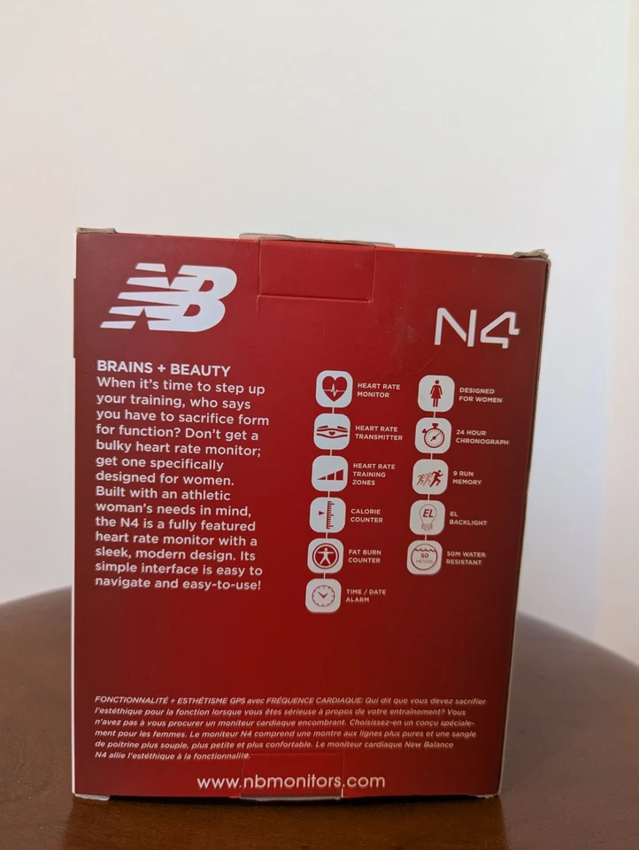 NOVO BALANCE N4 Monitor de Frequência Cardíaca Feminino de Corrida NOVO NA CAIXA - Imagem 4 de 4