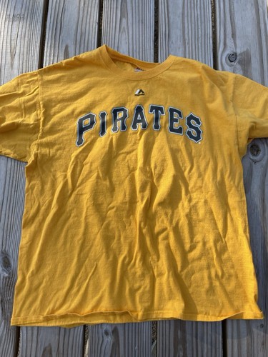 Majestic MLB T-Shirt Pittsburgh Pirates Andrew McCutchen Baseball Fan Tee L