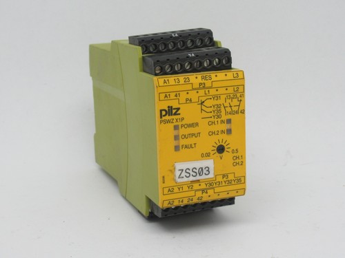 Pilz PSWZ-X1P-0,5V/24-240VACDC Safety Relay 24-240V 2NO 1NC 5VA 3W 50/60Hz USED - Picture 1 of 4