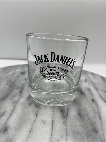 Jack Daniels Tennessee Old No. 7 Brand Drinking Glass Whiskey On Rocks