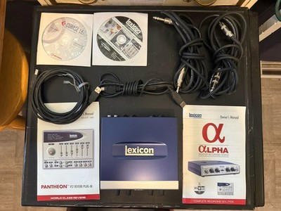 Lexicon Alpha LEXALPHAV Desktop Recording Studio Bundle /w Cables and Software