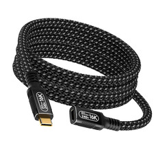 6.6Ft/2M USB C Extension Cable- Compatible with Thunderbolt 5/4/3  USB5/USB4- M