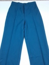 Vintage 70s Levi's Trouser Polyester Knit Pant Casual Blue Green Women