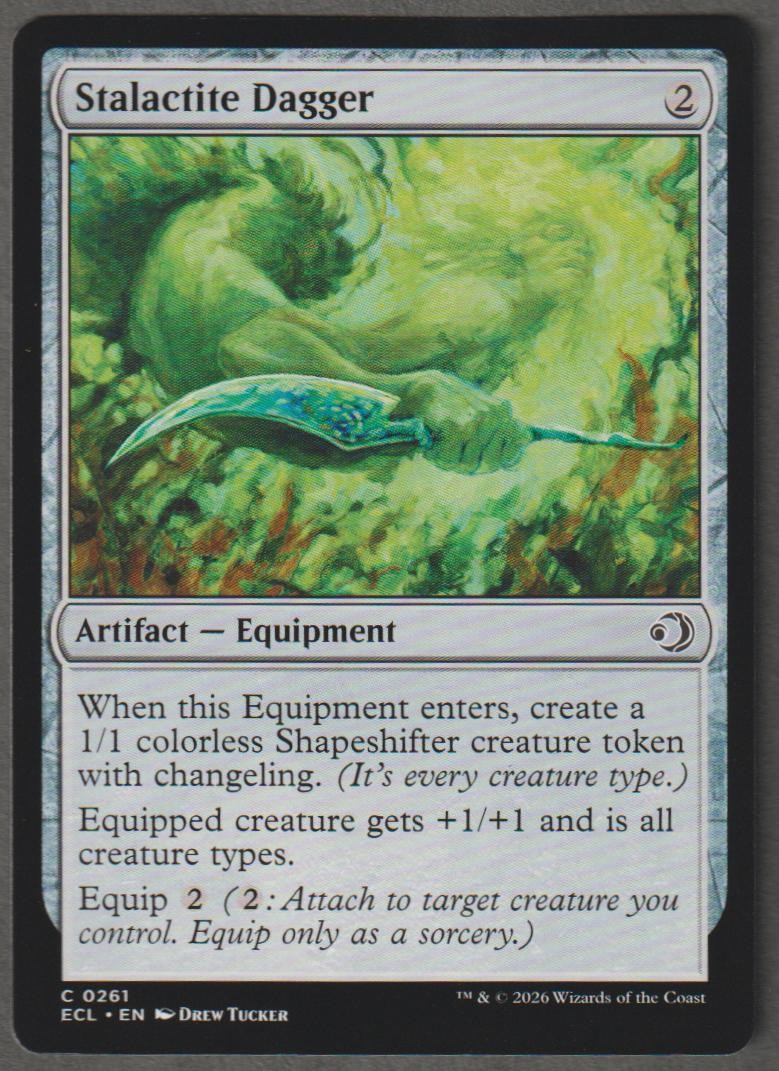 Stalactite Dagger 261 Common Lorwyn Eclipsed Magic: The Gathering Near Mint