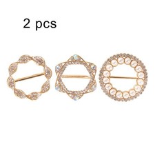 Stylish Zinc Alloy Scarf Ring with Pearl and Rhinestone for Every Outfit