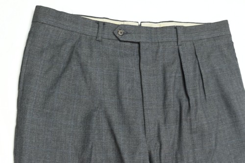 Paul Stuart WESTGATE Suit Mens 43L Dark Gray Blue Wool Two-Button Classic - Picture 17 of 23