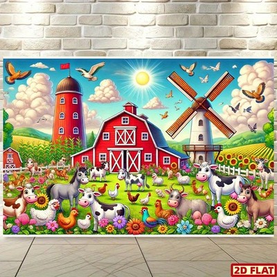 2D Flat, 2D Flat - 2D Flat, 2D Flat - A 2D Flat Banner Made of Beautiful Polye