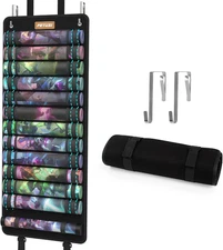 Playmat Tube Storage Bag,Hangable Playmat Holder for MTG with 2 Hooks,Securely L