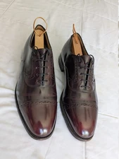 Johnston & Murphy Cap Toe Oxford Shoes 9D Burgundy Oxblood