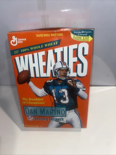 Dan Marino Signed Record Breaker Wheaties Unopened with Cereal JSA COA