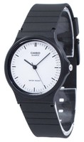 Casio Analog Weiß Zifferblatt Quarz Harz MQ-24-7E Edelstahl Armbanduhr Herrenuhr