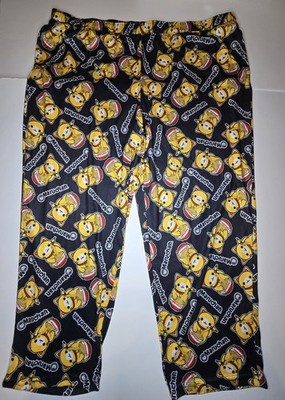Maruchan Ramen Cat Pajama Pants Women s 22W/24W XXXL Black Novelty Lounge Soft