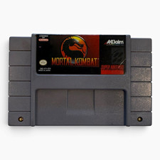 Acclaim Mortal Kombat (Mortal Kombat) Nintendo SNES Fighting Game NTSC-U/C