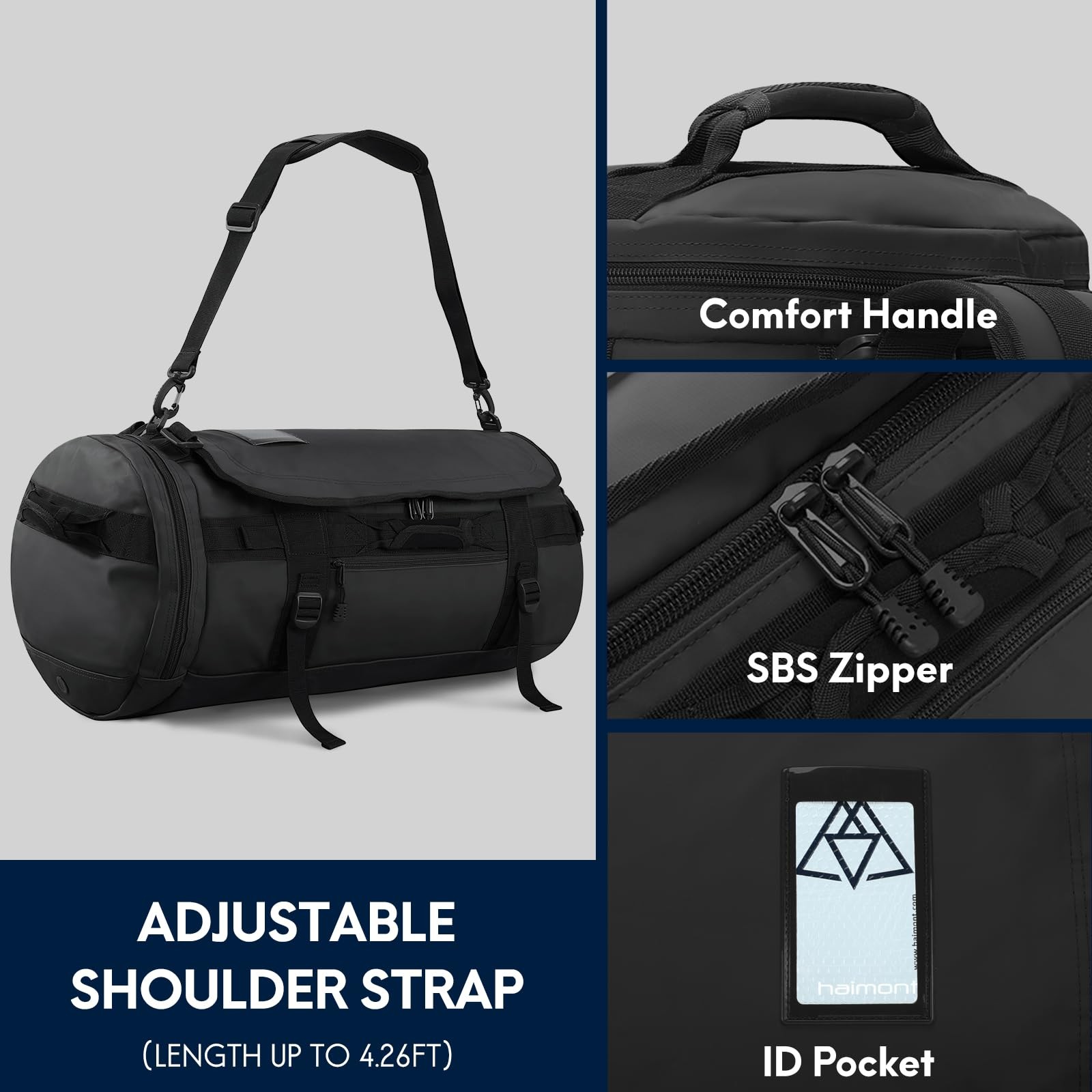 SAOLA Zaino Borsone Borsone da Viaggio con Scomparto per Scarpe Impermeabile Ov...