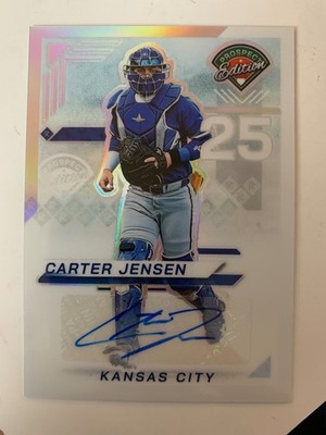 2025 Panini Prospect silver auto CARTER JENSEN! Kansas City Royals