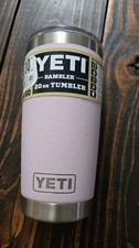 YETI 20 oz Rambler Tumbler with plastic slider lid color Cherry Blossom