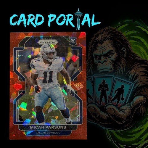 2021 Panini Prizm Red Ice Micah Parsons Rookie #382 Dallas Cowboys