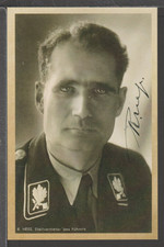 ✔️ GERMANY 3. Reich Rudolf Hess SIGNATURE RARE POSTCARD REPRODUCTION