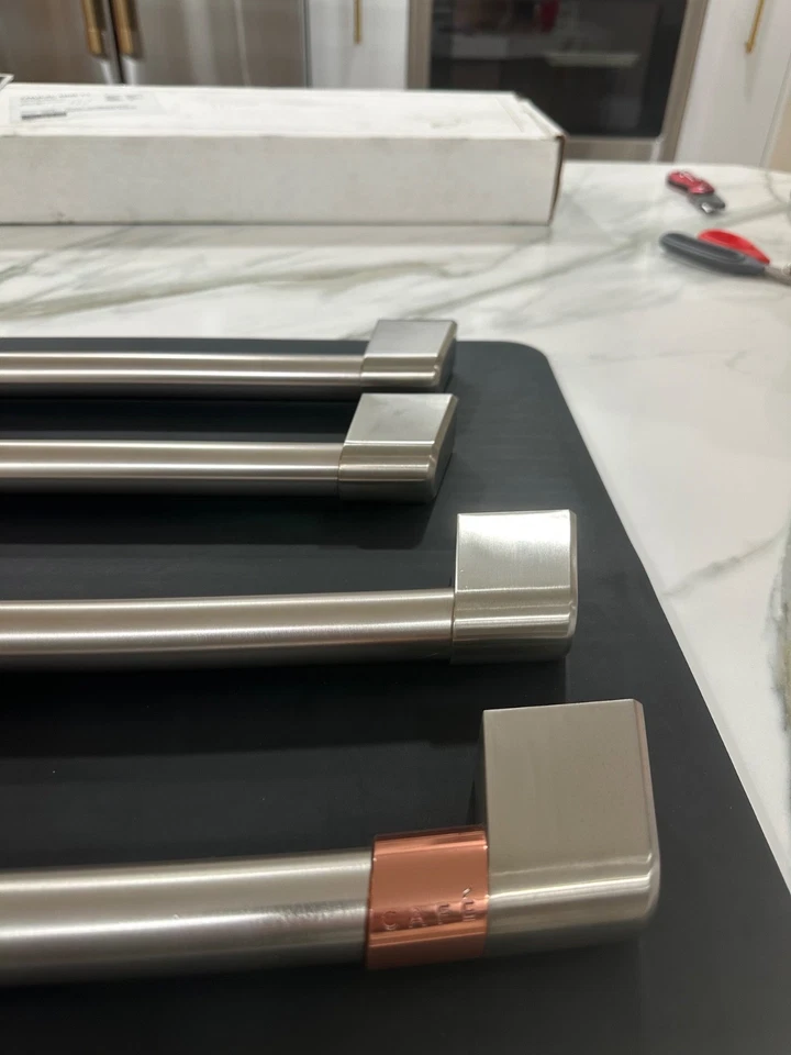 Cafe Brushed Stainless 4 Handle Kit for Fridge CXQB4H4PNSS - Image 2 of 4