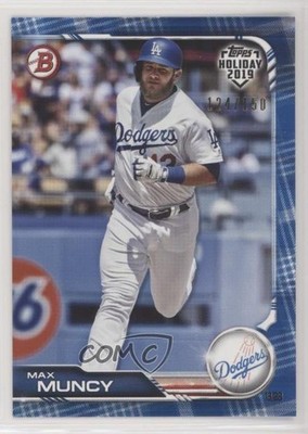 2019 Topps Holiday Bowman Blue 124/150 Max Muncy #TH-MMU 1h1