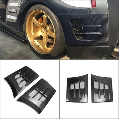 Rear Fender Bumper Add On For Nissan R35 GTR TS Style Carbon Fiber Kits