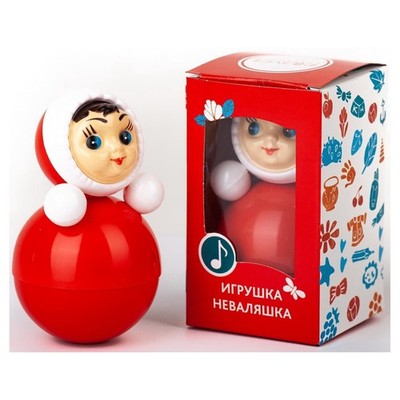 Stehaufmännchen Mädchen Stehaufpuppe Musikpuppe Wackelpuppe Неваляшка Puppe 11cm