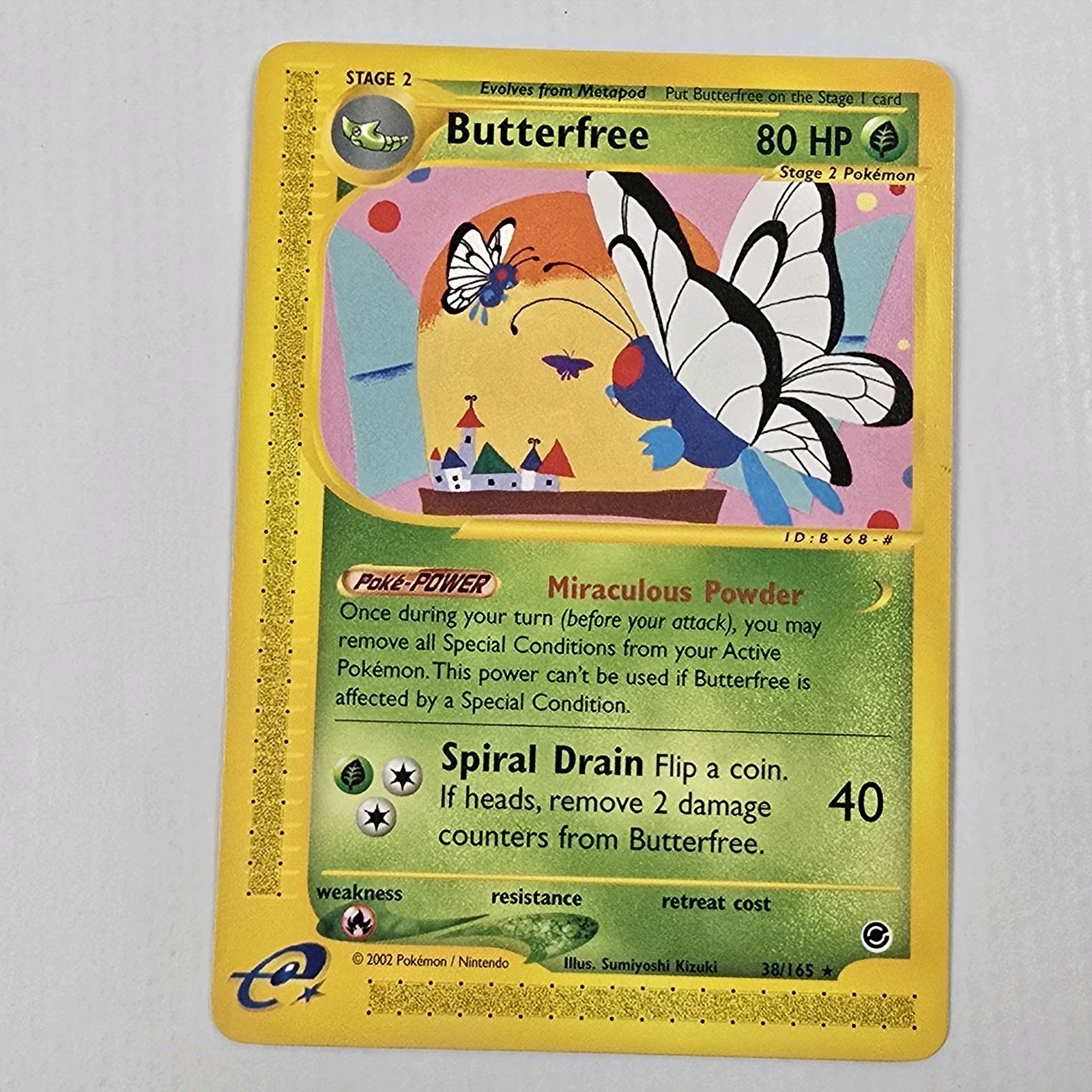 Butterfree Rare Expedition Pokemon Card 38/165