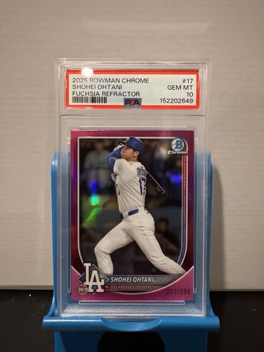 2025 Bowman Chrome Shohei Ohtani Fuchsia Refractor /299 PSA 10