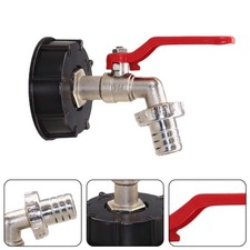 Adaptateur IBC 1 Pcs avec Robinet de Sortie 3/4 Eau de Pluie 1000L Conteneur Ré