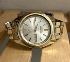 Seiko 5 Actus 1973 Vintage Automatic 37mm Gold Watch Men 7019 7040 JDM Kanji