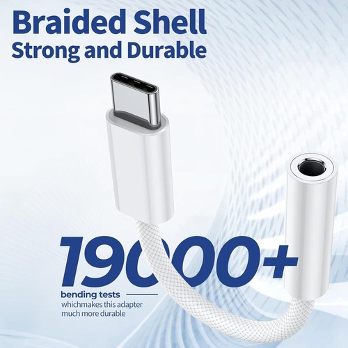 Cable adaptador auxiliar USB C a conector de audio de 3,5 mm para automóvil - Zdjęcie 9 z 9