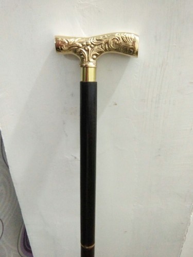 Antiguo Derby Náutico Cabeza Mango de Latón Madera Eje para Caminar Bastón Estilo - Imagen 3 de 11