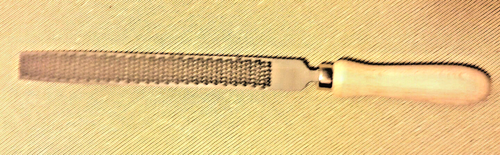 BASSOLI LIMA RASPA PER MASCALCIA CON MANICO LEGNO 330 mm MADE IN ITALY - Picture 5 of 6
