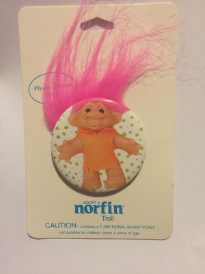 TROLLS Troll Norfin Doll Pin Button BRAND NEW Vintage 1991 | eBay