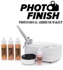 PHOTO FINISH PROFESSIONAL AIRBRUSH MAKEUP KIT- SYSTEM-Light -Medium or Tan