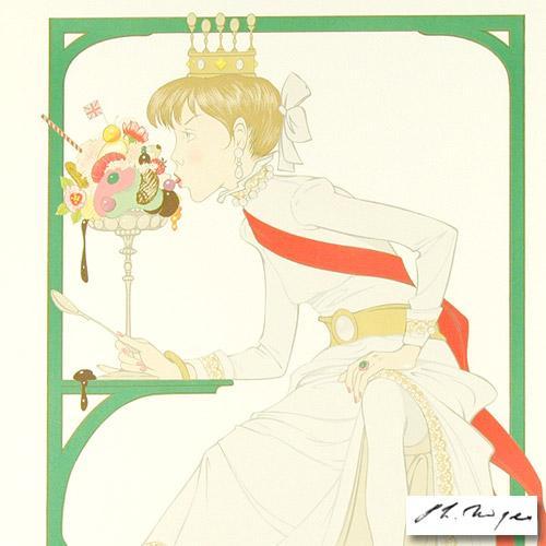 Philippe Noyer "Princess Elodie And The Ice Cream" Serigraph Edition 282/325 HS - Picture 2 of 2