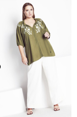 New Avenue REFINITY Womens peasant top   22/24 floral