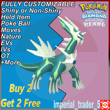 Pokemon Brilliant Diamond Shining Pearl Shiny Dialga 6IV Customizable