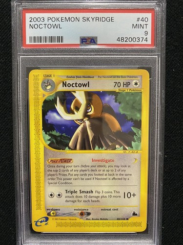 Noctowl graded PSA 9 for sale on eBay