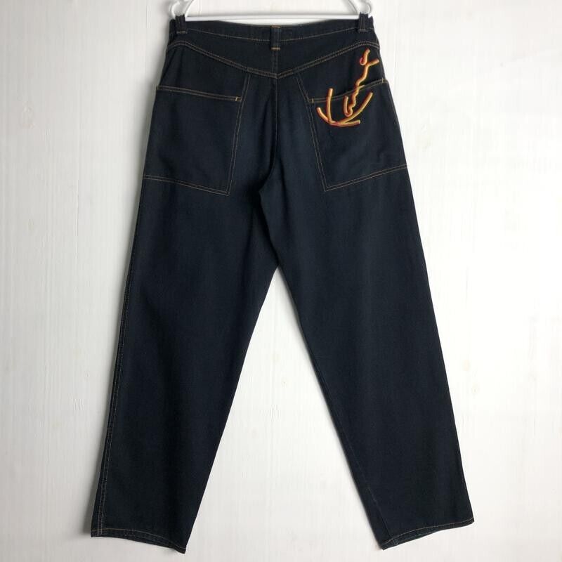 KARL KANI jeans black vintage 90s hip hop 1990s metal mens KARL KANI jeans black vintage 90s hip hop 1990s metal mens